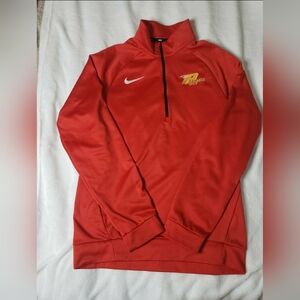 Nike red golf M half zip sweater paraclete active gold